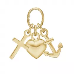 Lille Støvring Design tro-hopp-kärlek hängen i 8 karat guld