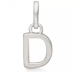 Støvring Design bokstav d hängen i rhodinerat silver
