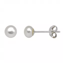 5 mm Støvring Design pärla örhängen i silver