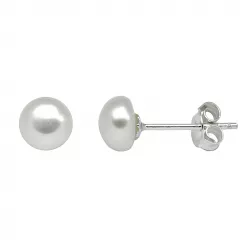 6 mm Støvring Design pärla örhängen i silver