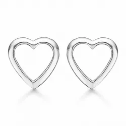 Støvring Design hjärta örhängen i silver