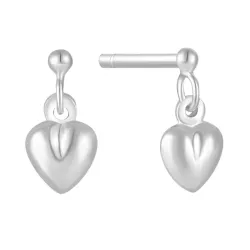 Støvring Design hjärta örhängen i silver