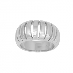 Siersbøl ring i rhodinerat silver