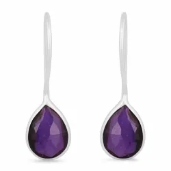 ametist örhängen i silver - Loom Stones