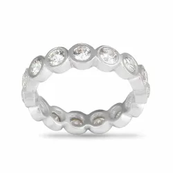matt zirkon ring i silver - Bubbly Sparkle