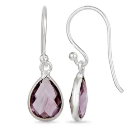 droppe örhängen i silver - Loom Stones