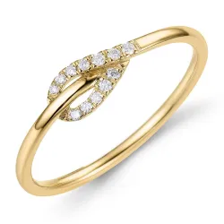 diamant ring i 9 karat guld 0,06 ct - Simple Diamonds