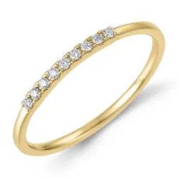 diamant ring i 9 karat guld 0,07 ct - Simple Diamonds