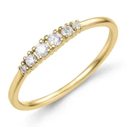 diamant ring i 9 karat guld 0,16 ct - Simple Diamonds