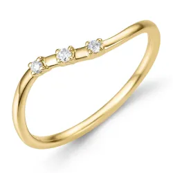 diamant ring i 9 karat guld 0,05 ct - Simple Diamonds