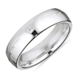 ring i rhodinerat silver