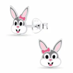 kanin barnörhängen i silver - Little Ones