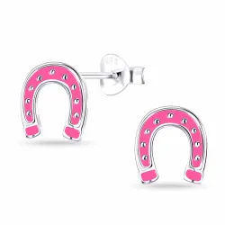 hästsko barnörhängen i silver - Little Ones