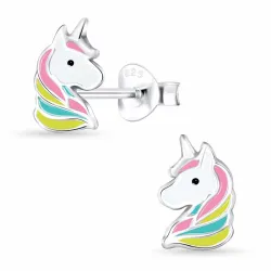 enhörning barnörhängen i silver - Little Ones