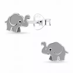 elefant barnörhängen i silver