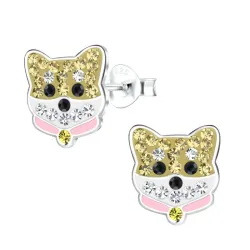 hundar barnörhängen i silver - Little Ones