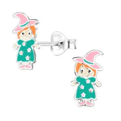 häxa barnörhängen i silver - Little Ones