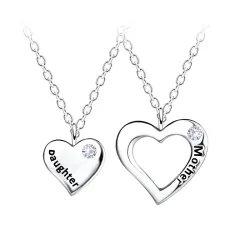 Best friends mor och barn set med 2 halsband i silver - Little Ones