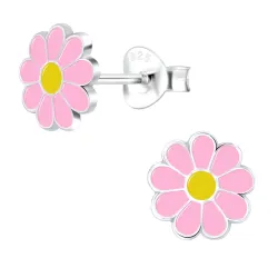 blommor örhängestift i silver - Little Ones