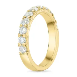 zirkon guldring i 9 karat guld