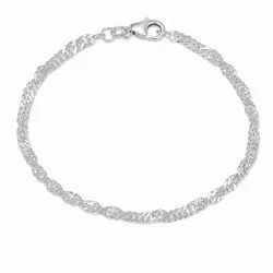 BNH singapore armband i silver 18,5 cm x 2,9 mm