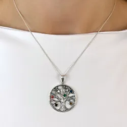 livets träd hängen i silver