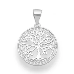 runt livets träd hängen i silver