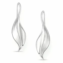 Kollektionsprov blad örhängen i silver