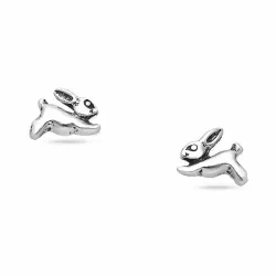 kanin örhängestift i silver - Little Ones