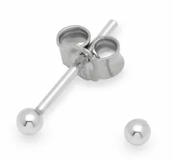 2 mm örhängestift i silver