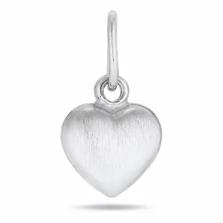 6 x 8 mm hjärta hängen i silver