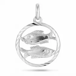 stjärnteck fisken hängen i silver