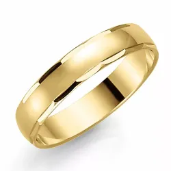 4 mm vigselsring i 14  karat guld