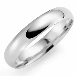 5 mm vigselsring i 9 karat vitguld
