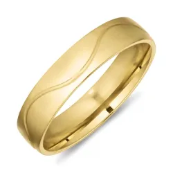 5 mm vigselsring i 9 karat guld