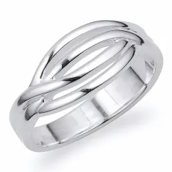 Vridet fingerringar i silver