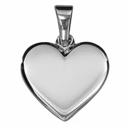 13 x 12,5 mm hjärta hängen i silver - Amoré
