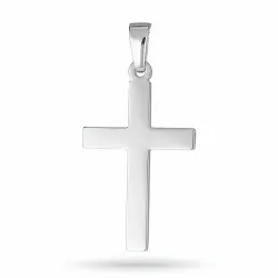 12 x 18 mm kors hängen i rhodinerat silver - Amoré