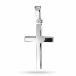 12 x 18 mm kors hängen i silver - Amoré