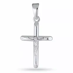 Jesus kors hängen i rhodinerat silver - Amoré