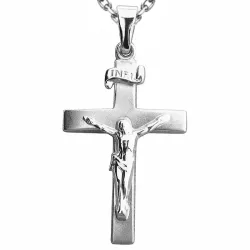 kors med Jesus halsband i silver med hängen i silver - Amoré