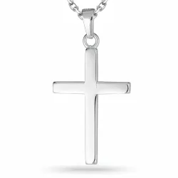 kors halsband i silver med hängen i silver - Amoré