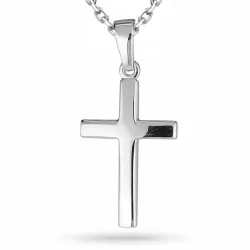 kors halsband i silver med hängen i silver - Amoré