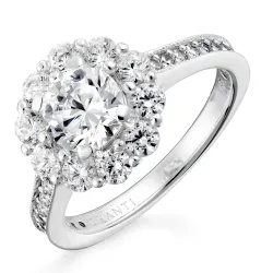 zirkon ring i silver