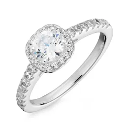 zirkon ring i silver