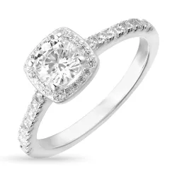 zirkon ring i silver