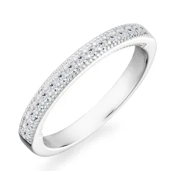 zirkon alliancring i silver