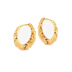 Sistie2ND Loops creol i förgyllt stål