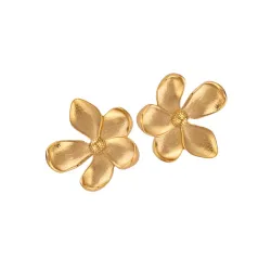 Sistie2ND Blumie örhängen i förgyllt stål