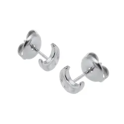 Sistie2ND Sirena måne örhängestift i stål